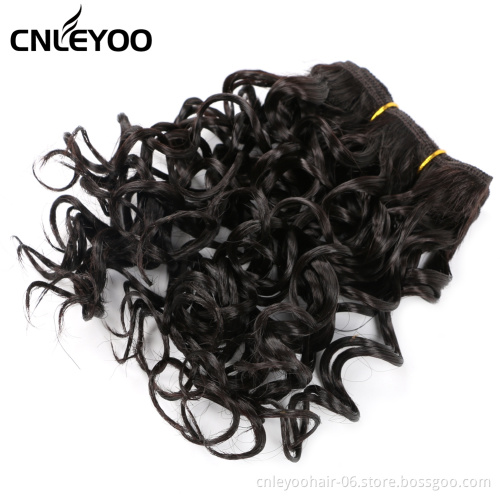 Discount direct sale bulk durable synthetic fiber 8 inch woven curly hair wig